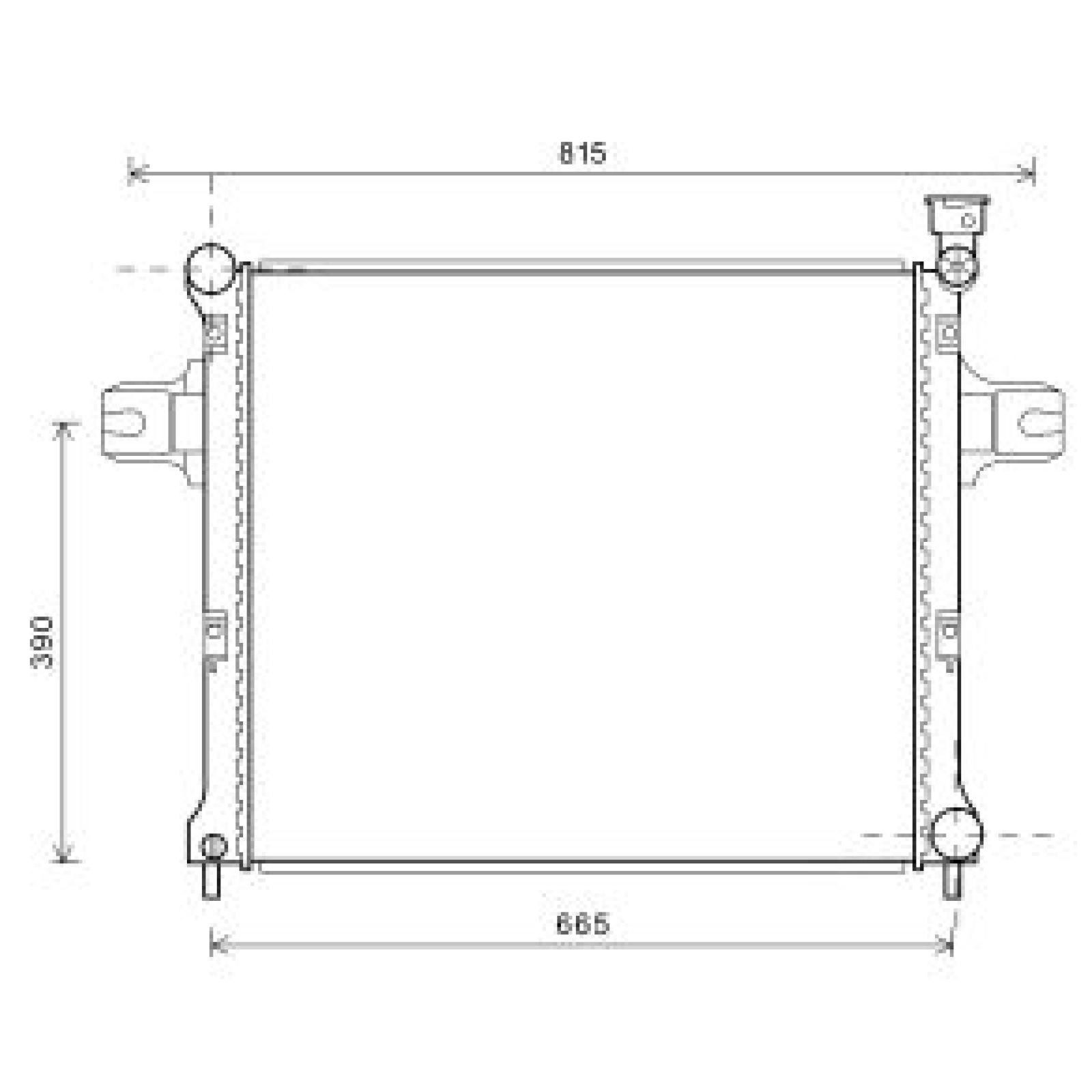 Radiateur DIEDERICHS DCM2125 DIEDERICHS DCM2125 Radiateur van de motor JEEP GRAND CHEROKEE 2006