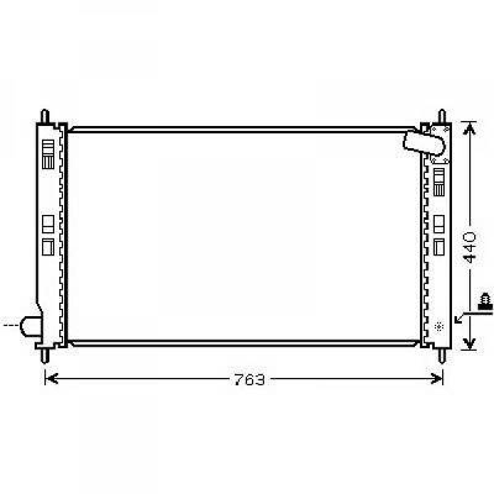 Radiateur du moteur DIEDERICHS DCM2527 DIEDERICHS DCM2527: Module de refroidissement Citroen C-CROSSER 2019