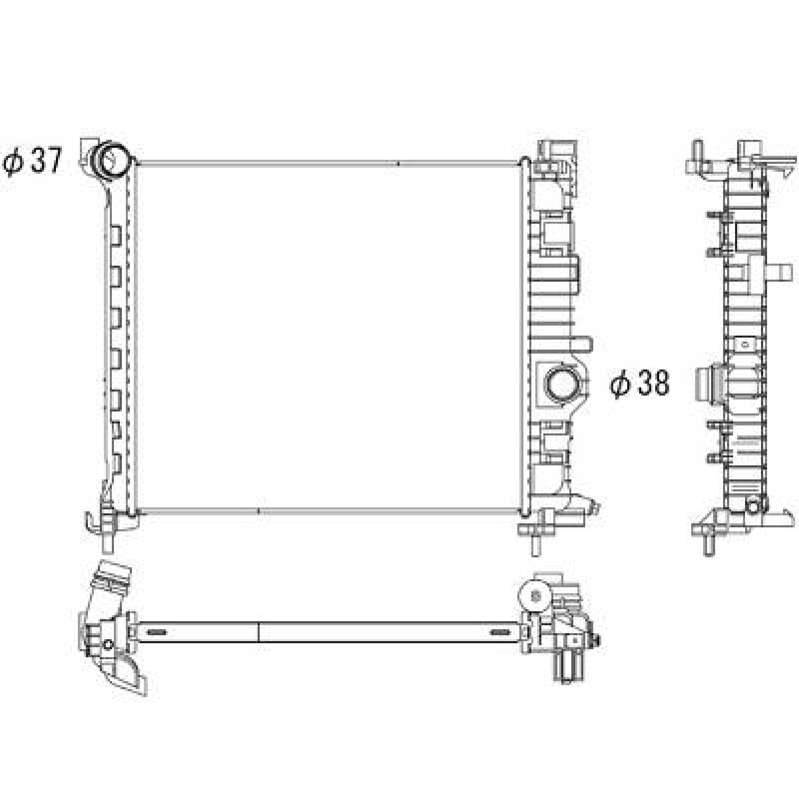 DIEDERICHS Engine radiator DCM2706 CHRYSLER 300 DIEDERICHS radiator DCM2706