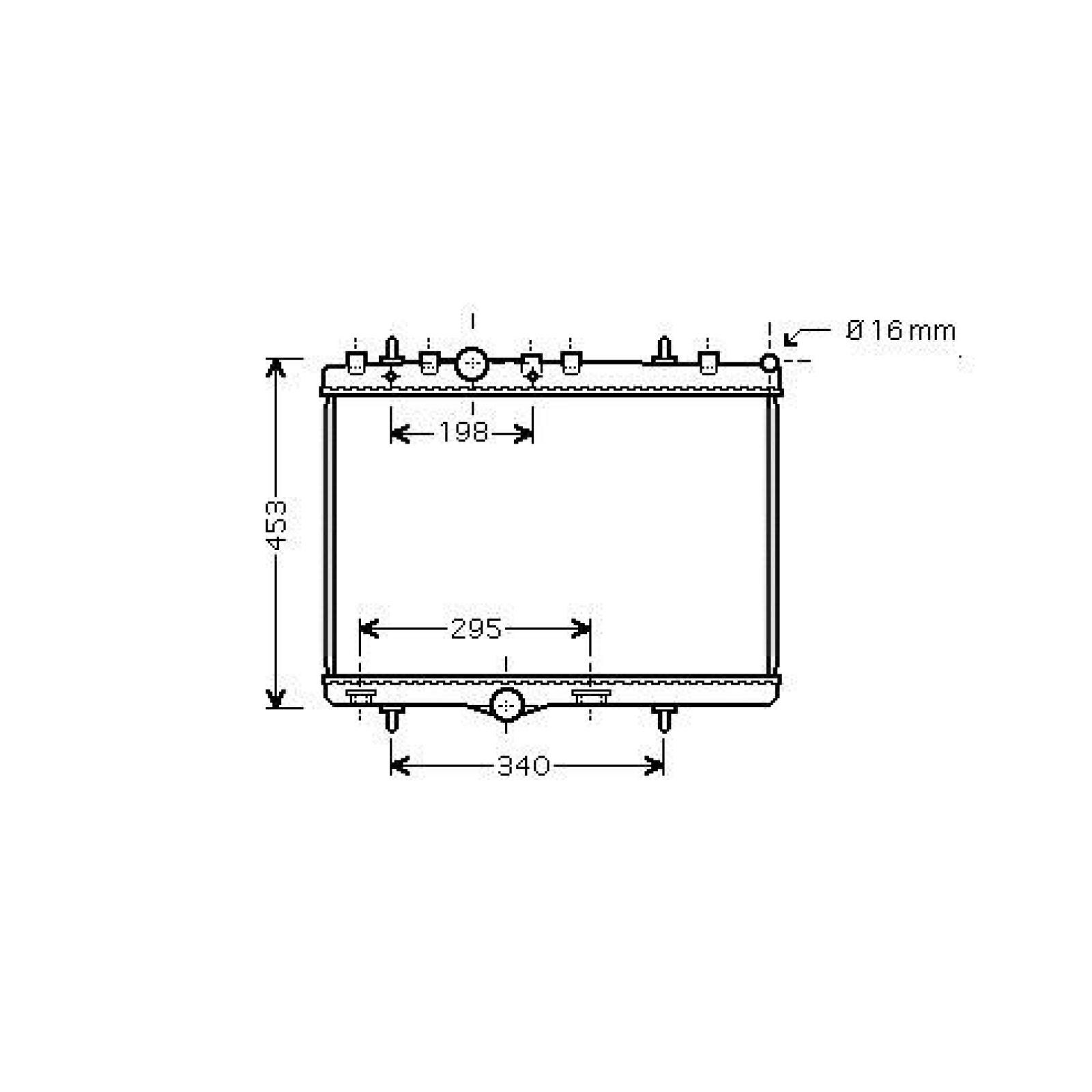 DIEDERICHS Radiators, Motora dzesēšanas sistēma DCM2788 Dzesēšanas radiatori DIEDERICHS 406 DCM2788 lēti