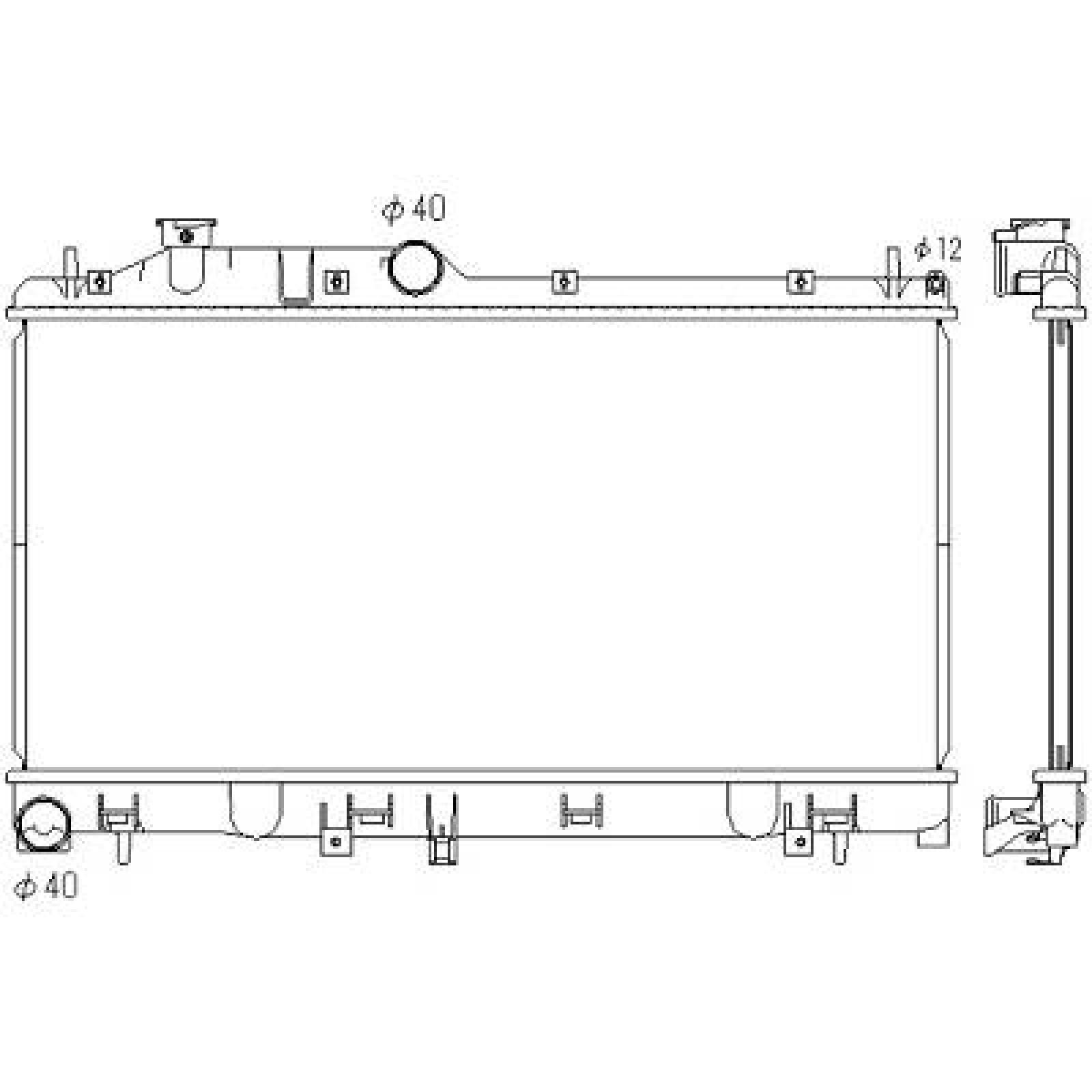 Radiator, motorkjøling DIEDERICHS DCM3044 DIEDERICHS DCM3044: Radiator Subaru LEGACY 2016