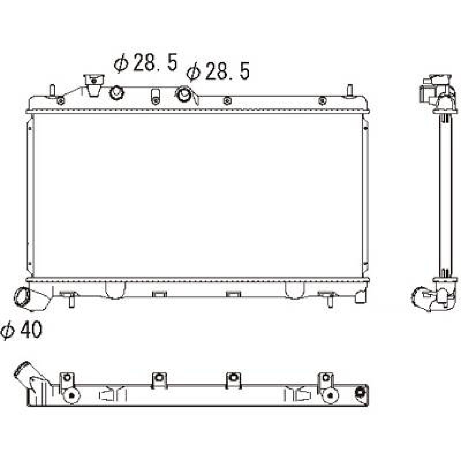 DIEDERICHS Radiatore motore DCM3053 DIEDERICHS DCM3053 Radiatore acqua MV / Brat originali prezzo