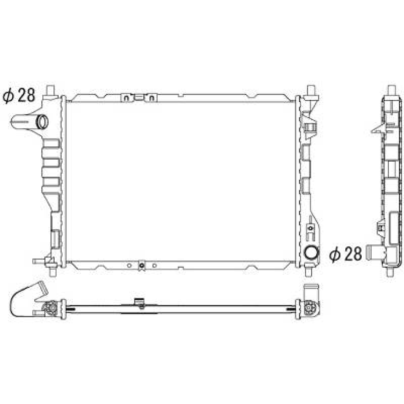 Radiador, arrefecimento do motor DIEDERICHS DCM3607 DIEDERICHS DCM3607 Radiador arrefecimento do motor Daewoo MATIZ 2010