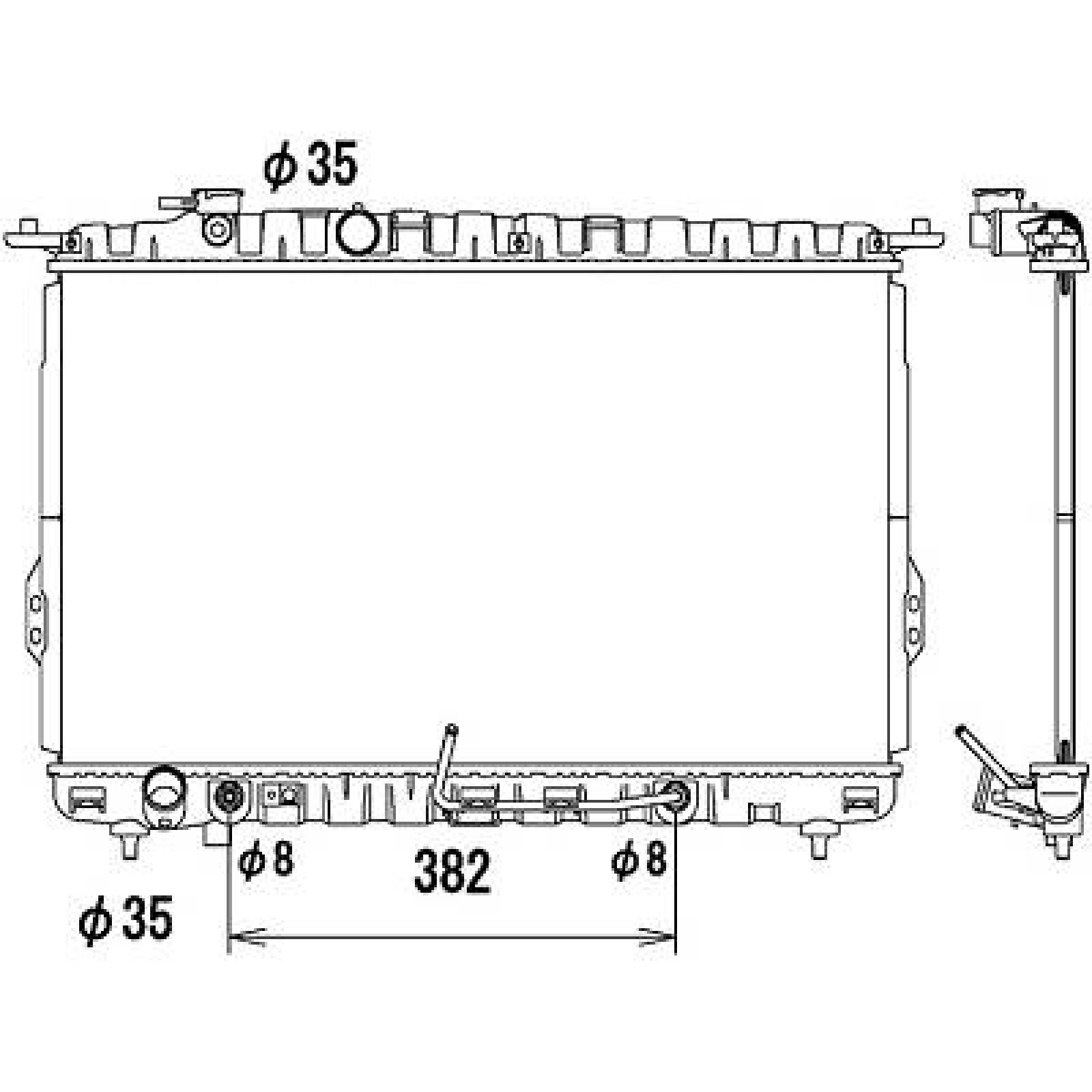 DIEDERICHS Jäähdytin, moottorin jäähdytys DCM3672 DCM3672 DIEDERICHS Jäähdytin KIA VENGA