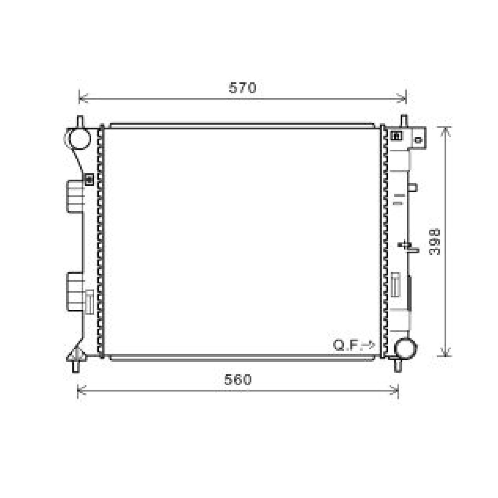 DIEDERICHS Jäähdytin, moottorin jäähdytys DCM3733 DCM3733 DIEDERICHS Moottorin jäähdytin KIA VENGA