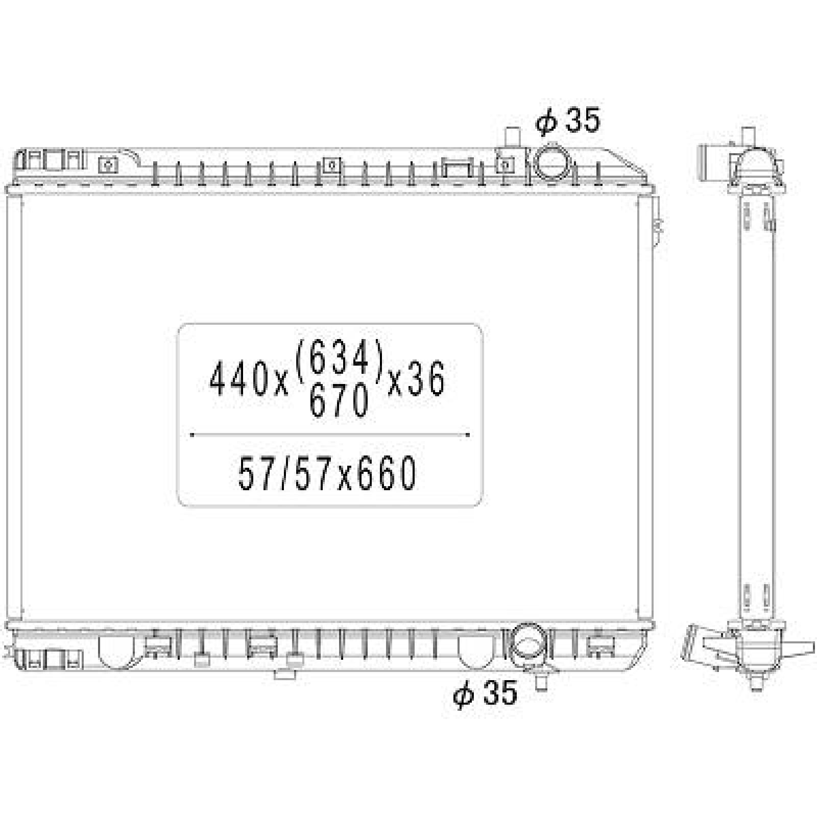 DIEDERICHS Radiador, arrefecimento do motor DCM3818 DCM3818 Radiador arrefecimento KIA CEE'D DIEDERICHS