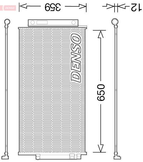 DENSO Condensatore climatizzatore DCN09047 DCN09047 costo Radiatore aria condizionata DENSO FIAT 127