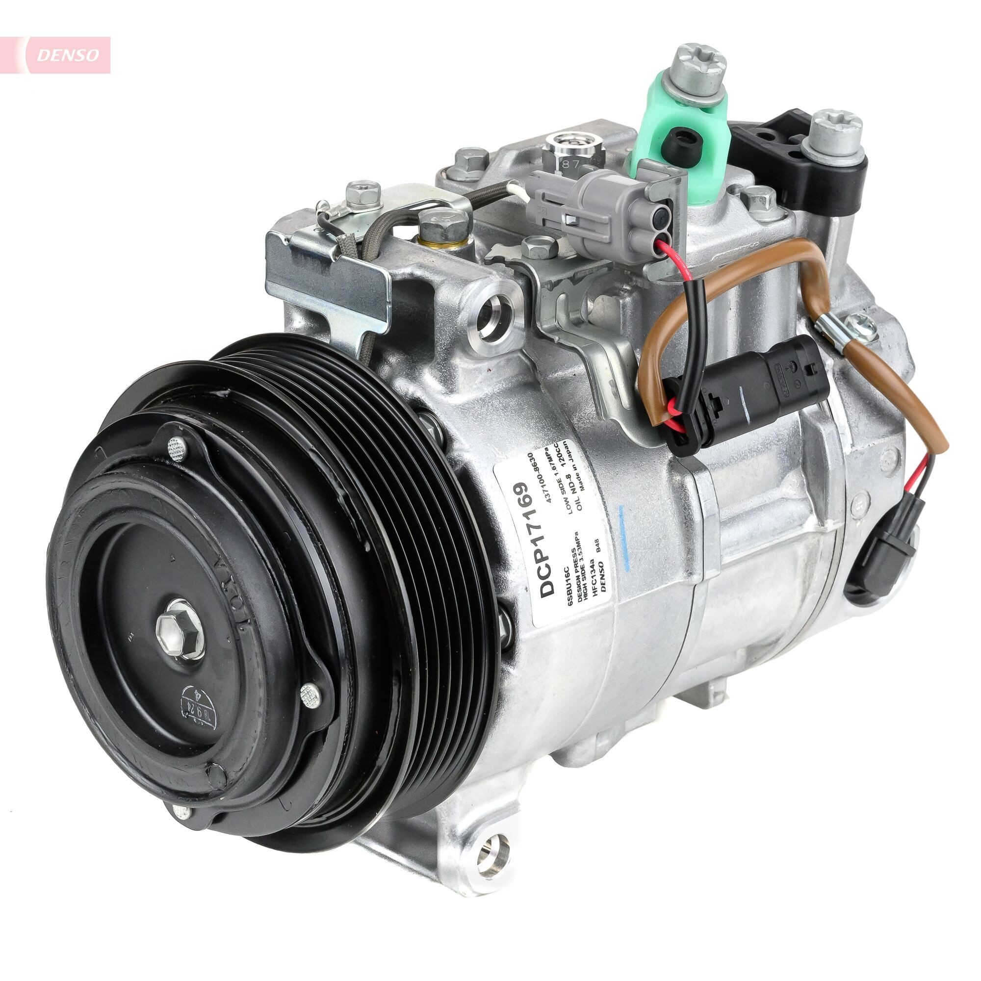 DENSO Ilmastoinnin kompressori DCP17169 DENSO DCP17169 BMW X7 ilmastointilaitteen kompressori