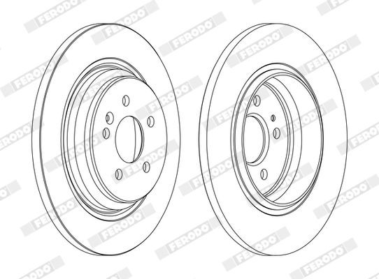 Δισκόπλακα FERODO DDF1099C FERODO PREMIER DDF1099C: Δισκόπλακες Mercedes M-class 2005