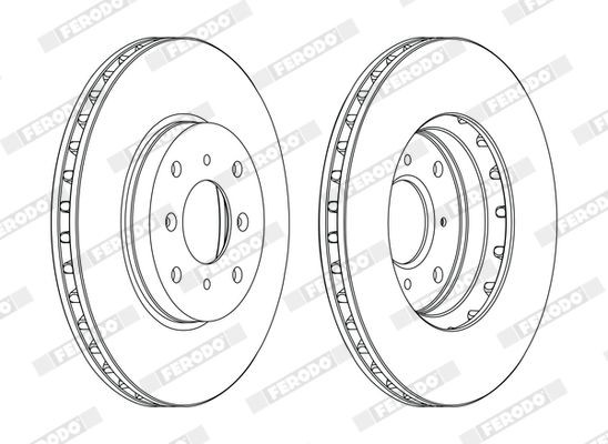 FERODO Δισκόπλακα DDF1119C Δισκόφρενα Honda CH DDF1119C FERODO