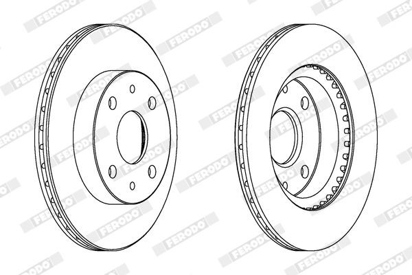 FERODO Jarrulevy DDF1394C DDF1394C FERODO PREMIER Jarrulevyt Subaru LEONE hinta