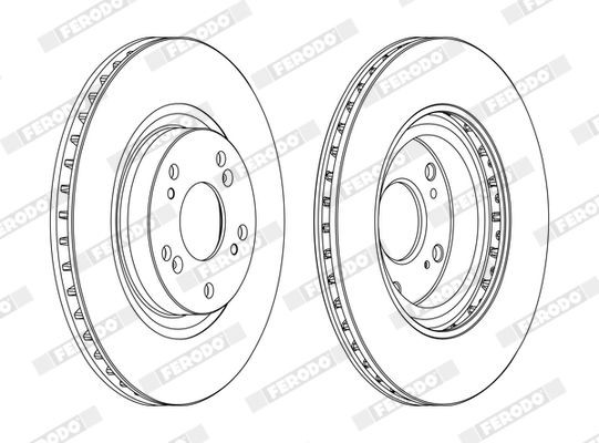 Piduriketas FERODO DDF1596C FERODO PREMIER DDF1596C: Pidurikettad Honda CR-V 2005