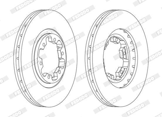 FERODO Disque de frein DDF1626C FERODO DDF1626C Disque de frein INFINITI QX4 I (JR50) 3.3 170 CV 2002