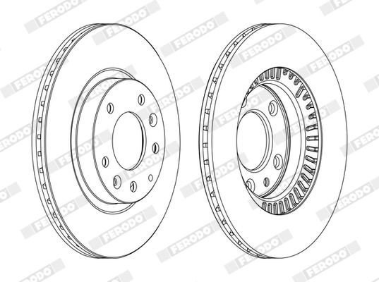 Disque de frein FERODO DDF1657C FERODO PREMIER DDF1657C Disque MAZDA MX-5 2013