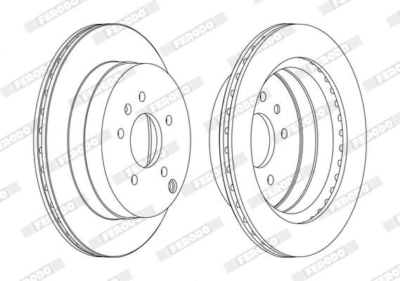 Disque de frein FERODO DDF1660C FERODO PREMIER DDF1660C: Disques de frein Chevy EQUINOX 2019