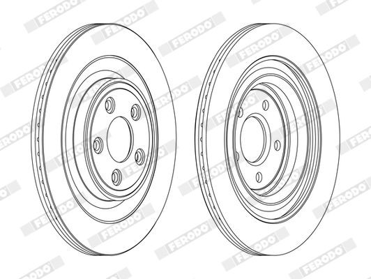 FERODO Disque de frein DDF1703C FERODO DDF1703C Disque de frein sport Daimler XJ X300 à un prix avantageux