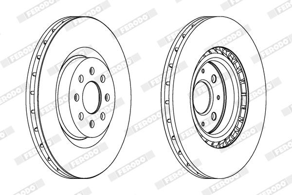 FERODO Brzdový kotouč DDF1773C Kotúče FERODO PUNTO DDF1773C lacné