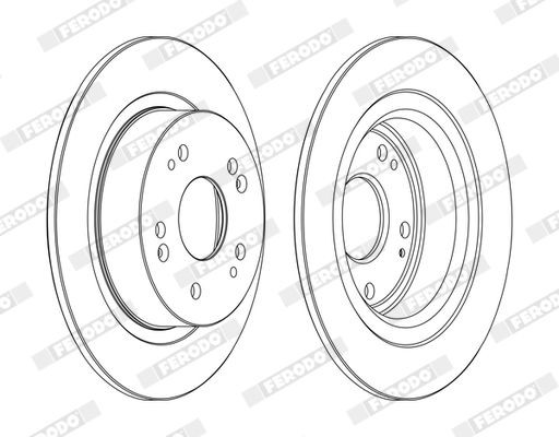 FERODO Bremsscheibe DDF1776C DDF1776C FERODO PREMIER Honda HR-V II Sport-Bremsscheiben kaufen