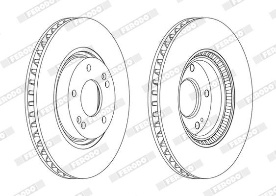 FERODO Disco freno DDF1795C DDF1795C PREMIER costo Dischi freno sportivi HYUNDAI H100 FERODO