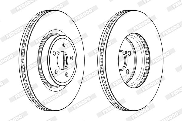 FERODO Bromsskiva DDF1841C-1 DDF1841C-1 FERODO bromsskiva Subaru VIVIO