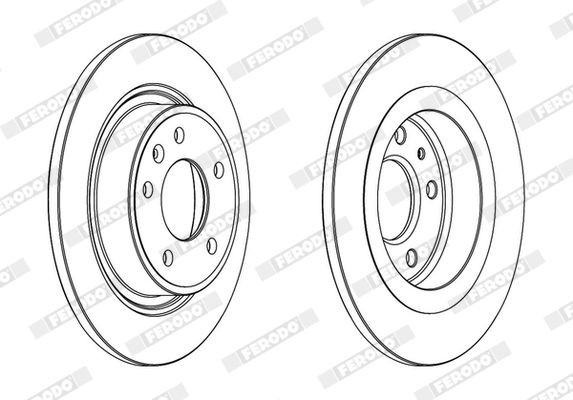 FERODO Disco freno DDF1871C DDF1871C PREMIER costo Dischi freno CHEVROLET MALIBU FERODO