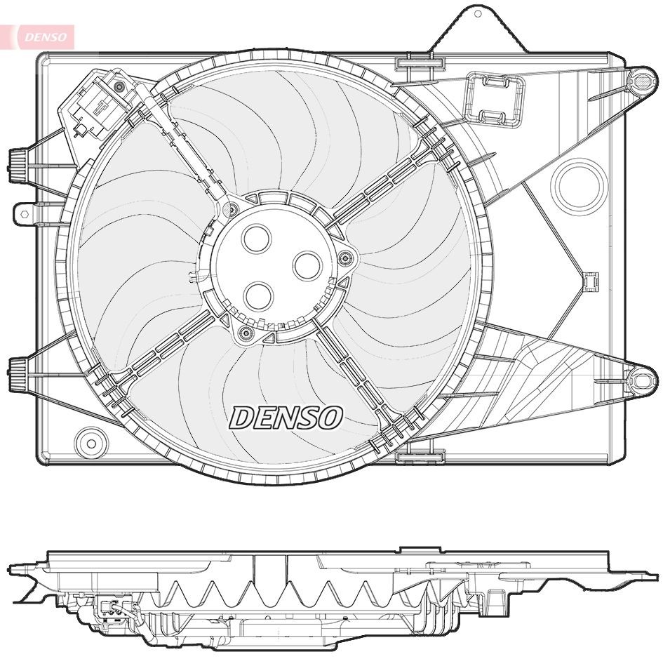 Radiatora ventilators DENSO DER15001 DENSO DER15001: Radiatora ventilators Chevy AVEO 2011