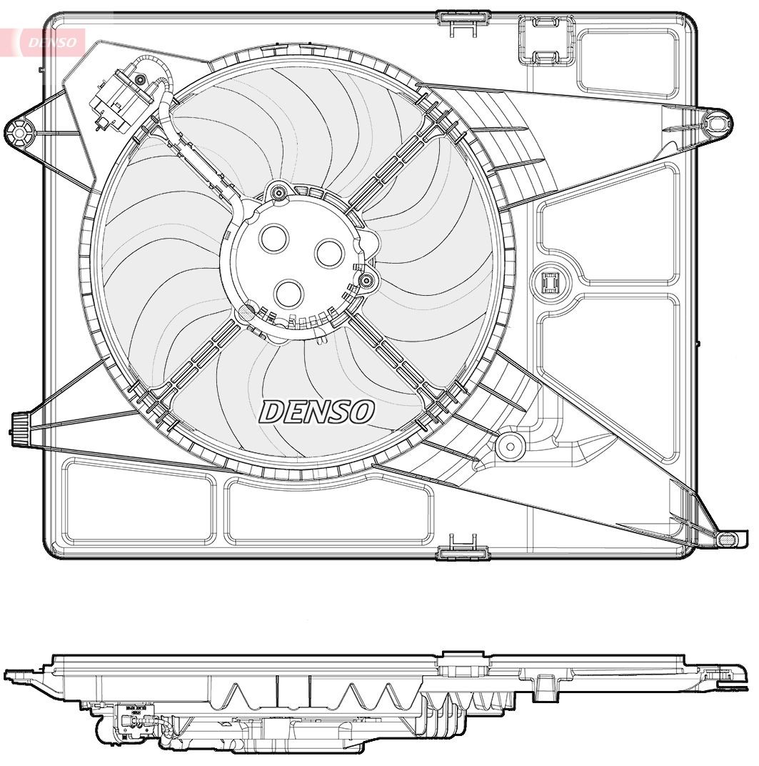 Jäähdyttimen tuuletin DENSO DER15005 DENSO DER15005 CHEVROLET SPARK 2024 Jäähdyttimen tuuletin