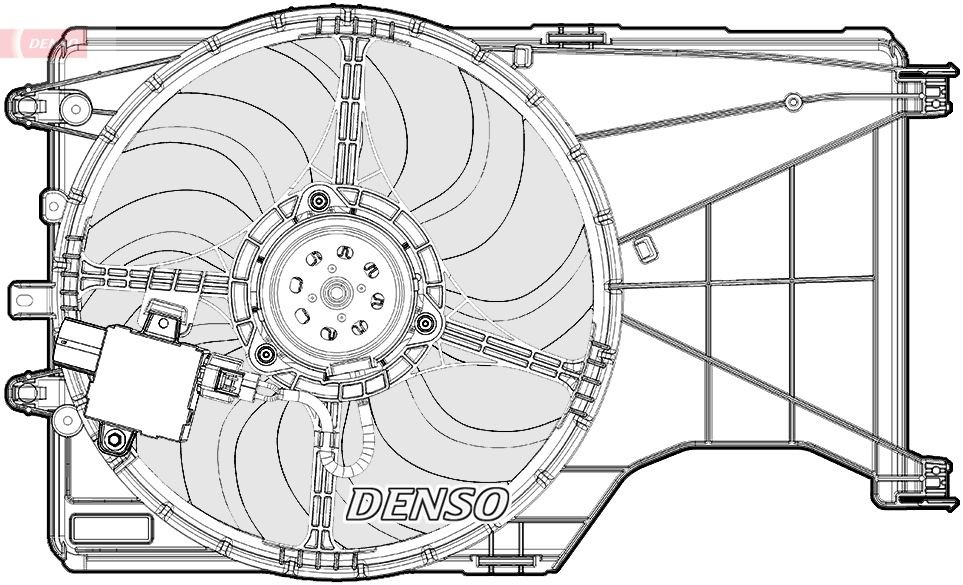 DENSO Radiaatori ventilaator DER20001 DER20001 Radiaatori ventilaator PORSCHE 944 DENSO