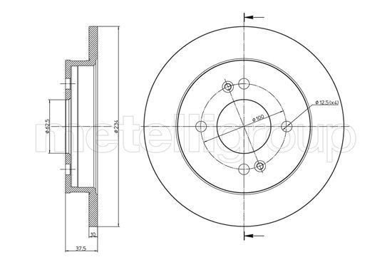 TRUSTING Bremsscheibe DF1119 Bremsscheibe TRUSTING TRAJET DF1119 günstig