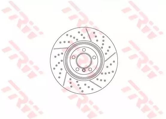 TRW Brake disc DF6600S BMW 1 Series TRW brake discs DF6600S
