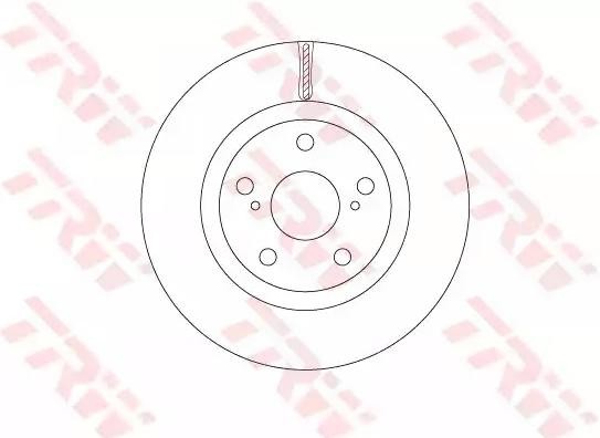 TRW Brake disc DF6675 TRW DF6675 Toyota Camry XV40 performance brake discs replacement
