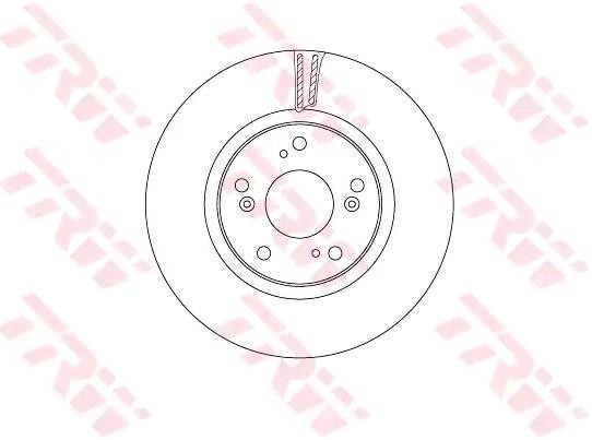 TRW Remschijf DF6689 DF6689 Remschijf HONDA CR-Z TRW