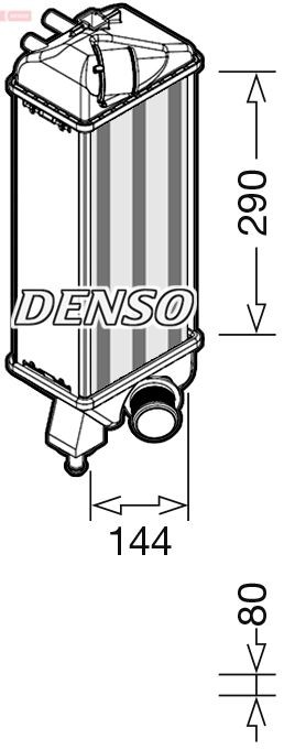 DENSO Intercooler DIT09116 DIT09116 costo Intercooler FORD TRANSIT DENSO