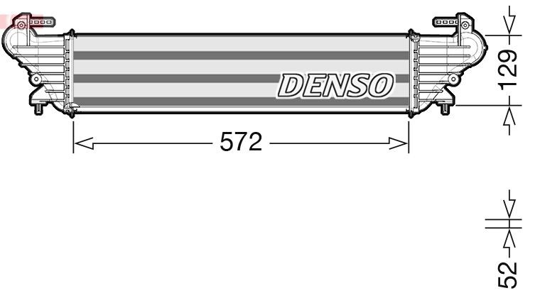DENSO Intercooler DIT09121 Ladeluftkjøler DENSO STILO DIT09121 billige