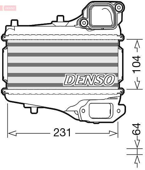 DENSO Intercooler DIT40001 Intercooler DENSO Toyota AURIS DIT40001