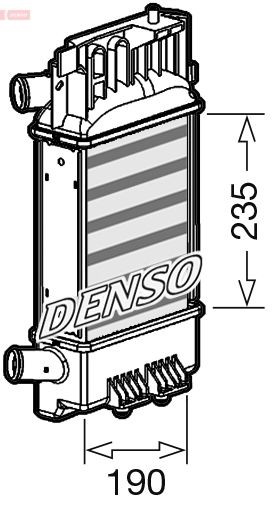 DENSO Intercooler DIT50012 DENSO DIT50012 Intercooler Subaru Impreza GC original