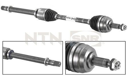 SNR Drive shaft DK55.012 SNR DK55.012 Renault Megane 4 axle shaft replacement