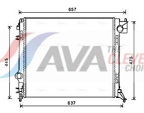 Ψυγείο, ψύξη κινητήρα AVA COOLING SYSTEMS DN2424 AVA COOLING SYSTEMS DN2424 Ψυγειο νερου Nissan QASHQAI 2017