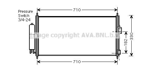 PRASCO Kondensor, klimatanläggning DN5270D Nissan Almera n16 AC-kondensor PRASCO DN5270D