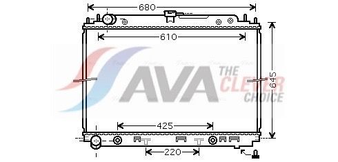 Radiator, motorkjøling AVA COOLING SYSTEMS DNA2297 AVA COOLING SYSTEMS DNA2297: Radiator motor Nissan PATHFINDER 2009