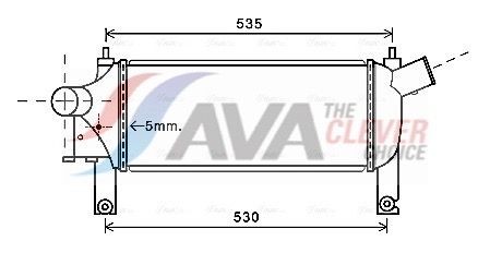 Intercooler AVA COOLING SYSTEMS DNA4339 AVA COOLING SYSTEMS DNA4339: Laddluftkylare Nissan PATHFINDER 2000