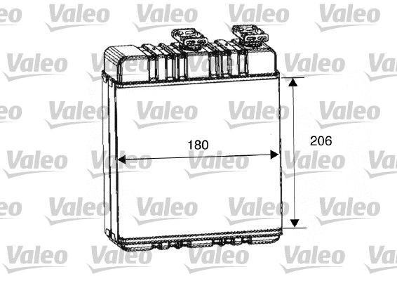 Kachelradiateur, interieurverwarming VALEO 812222 VALEO 812222: Voorverwarmer interieurverwarming Opel ZAFIRA 2010