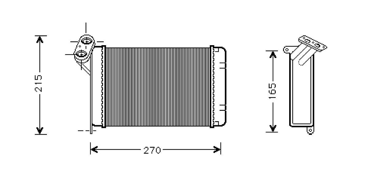 VALEO Radiateur de chauffage 812296 Radiateur de chauffage VALEO Z4 812296 pas cher