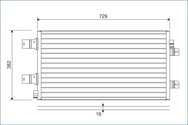 VALEO Kondensator, klimaanlegg 814003 Radiator AC VALEO ADAM 814003 billige