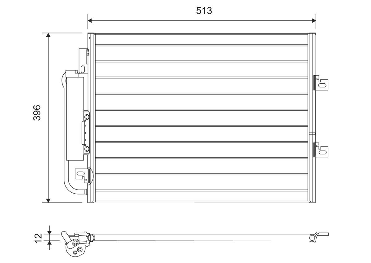 VALEO Lauhdutin, ilmastointilaite 814061 VALEO 814061 RENAULT Twingo II Van / Hatchback (CNO_) ilmastoinnin lauhdutin hinta