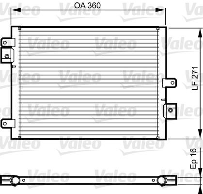 VALEO Condensatore climatizzatore 814167 814167 Radiatore aria condizionata VALEO SUBARU VANILLE Autobus costo