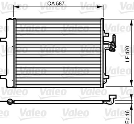 VALEO Kondensator, klimaanlæg 814184 VALEO 814184 AC condenser Volvo XC60 1 billig