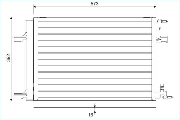 Kondenzátor klimatizácie VALEO 814201 VALEO 814201 Kondenzátor klimatizácie Vauxhall ZAFIRA 2016