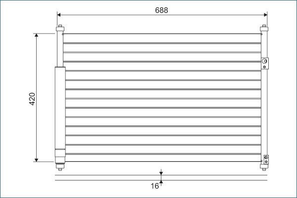 VALEO Condensador, ar condicionado 814228 VALEO 814228 Condensador de ar condicionado Suzuki Jimny fj a um preço acessível