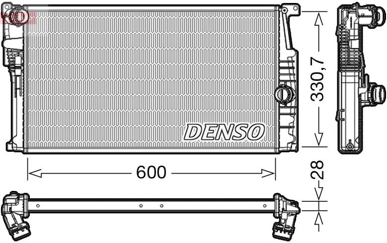 DENSO Kylare DRM05015 DRM05015 DENSO kylare DODGE CHALLENGER